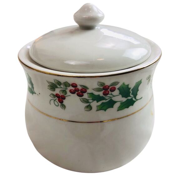 NIB Everyday Gibson Holiday Gold Table Top Set Salt Pepper Creamer Sugar - Picture 3 of 16